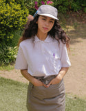 T-shirt ample à col large PK #AT1996 Blanc