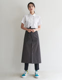 Tablier à taille fendue devant MOI #AA2004 Gris foncé