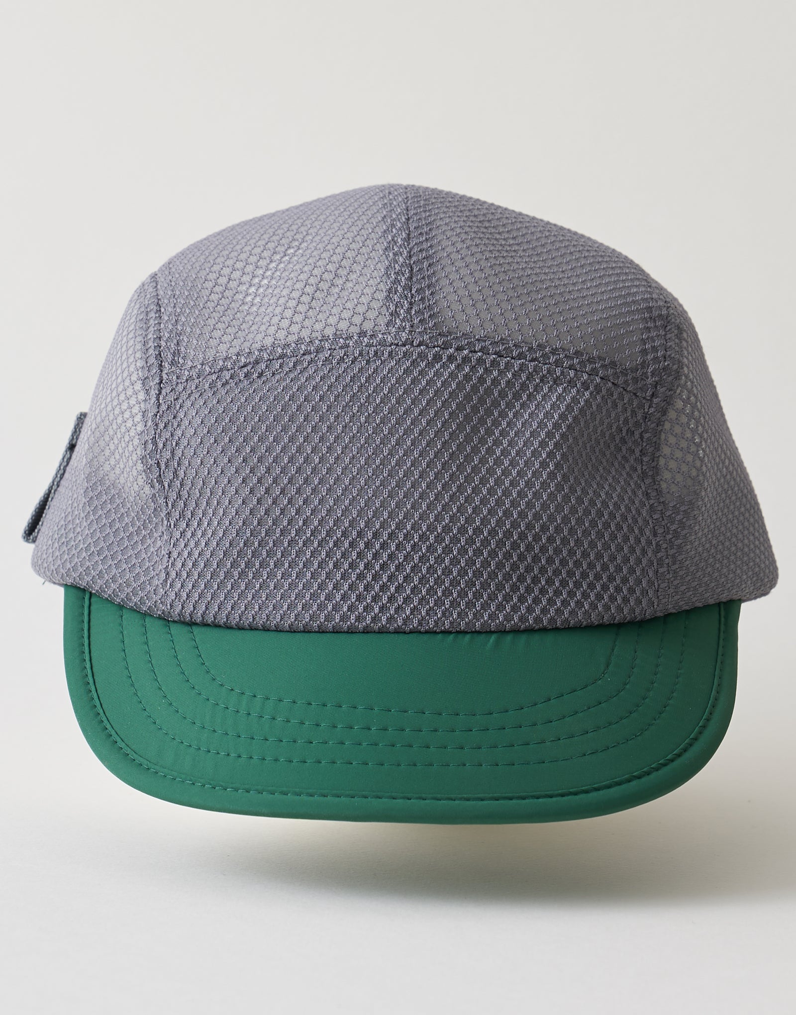 Pot à crayons tout en maille avec capuchon de camp #AH1994 Ciment + Vert trèfle