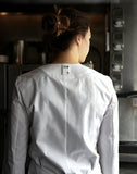 Veste de chef extensible à col rond Doep pour femme #AJ1953