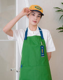 Porte-crayon tout en maille Camp Cap #AH1994 Moutarde + Bleu marine minuit