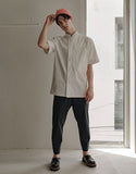 Lamant stretch baggy chef pants #AP1970 Dark navy