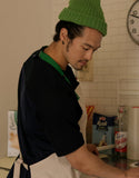 Chemises de chef à manches mi-longues en denim #AJ2002