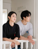 T-shirt rond oversize Oxford PK #AT1998 Noir