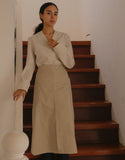 Tablier de taille à grande poche et fente avant 32" #AA2003 Beige