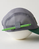 Pot à crayons tout en maille avec capuchon de camp #AH1994 Ciment + Vert trèfle