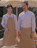 MOI Front slit chest apron #AA1984 Beige