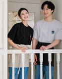 T-shirt rond oversize Oxford PK #AT1998 Noir