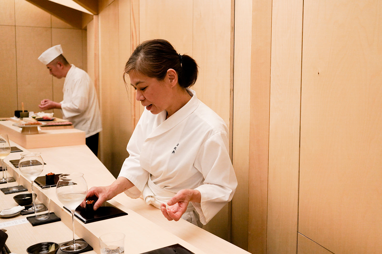 The Stillness of Sushi Within Folded Paper — Sushi Shunei