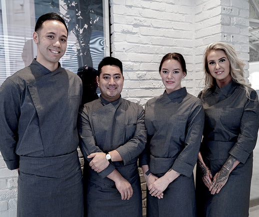 Special guest to A.mont’s showroom – SKY Restaurant team, one of the 10 New restaurant selected by USD Today.