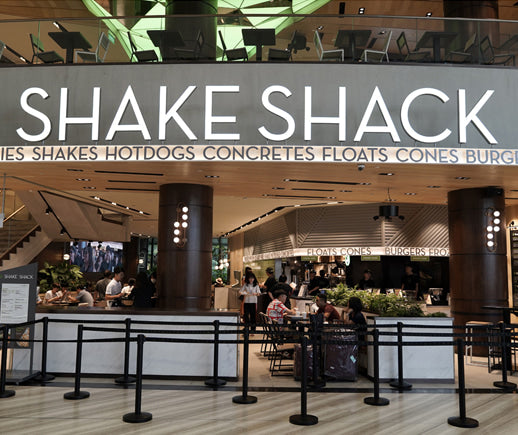 Shake Shack burger in Jewel Changi airport where Singapore’s great nature is built.