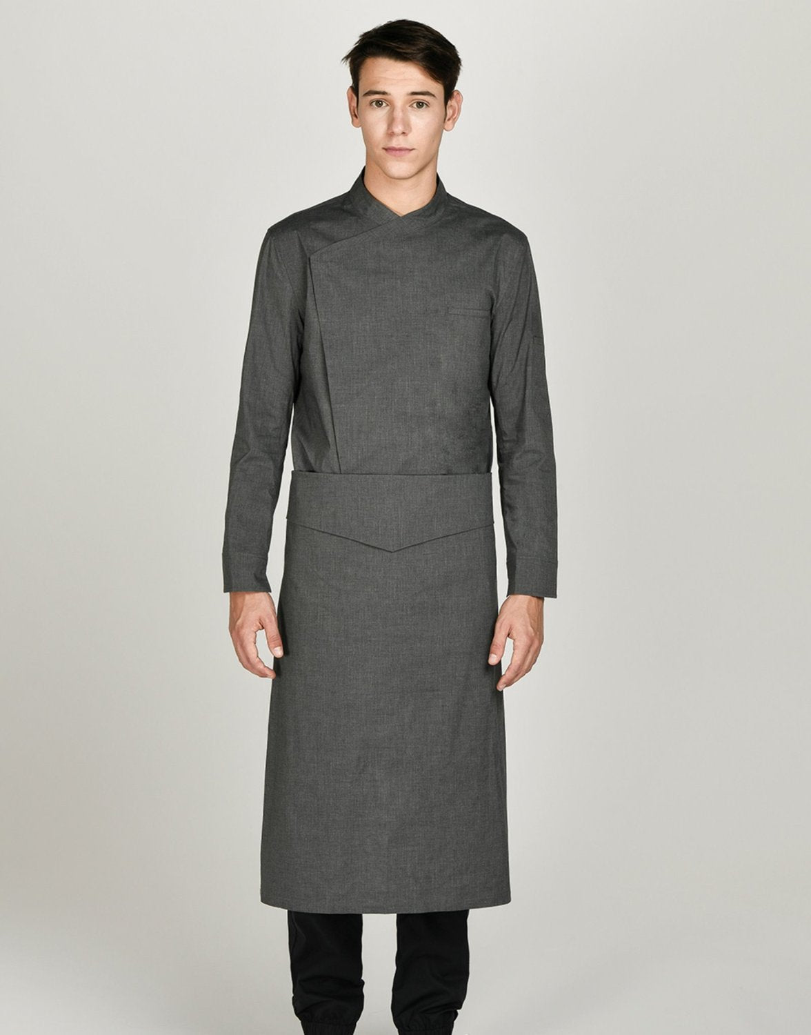 Coverd relaxed chef apron #AA1914 Dark grey
