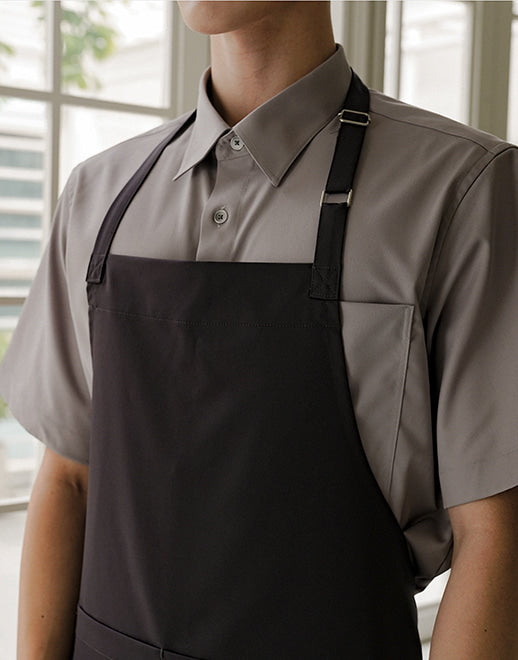 Colmar wrinkle-free neck strap apron #AA1962 Purple grey