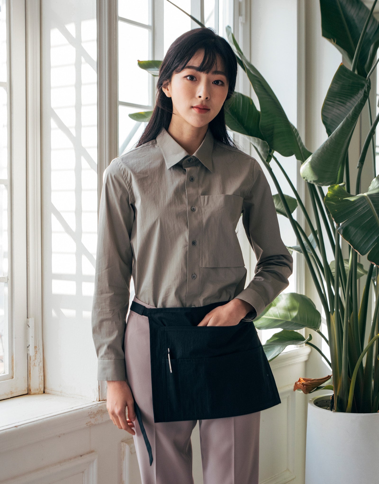 5 pocket washing pouch apron #AA1974 black