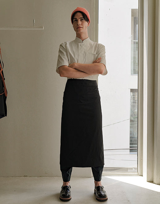 both sides custom chef apron #AA1955 black