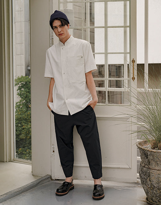 Lamant stretch baggy chef pants #AP1970