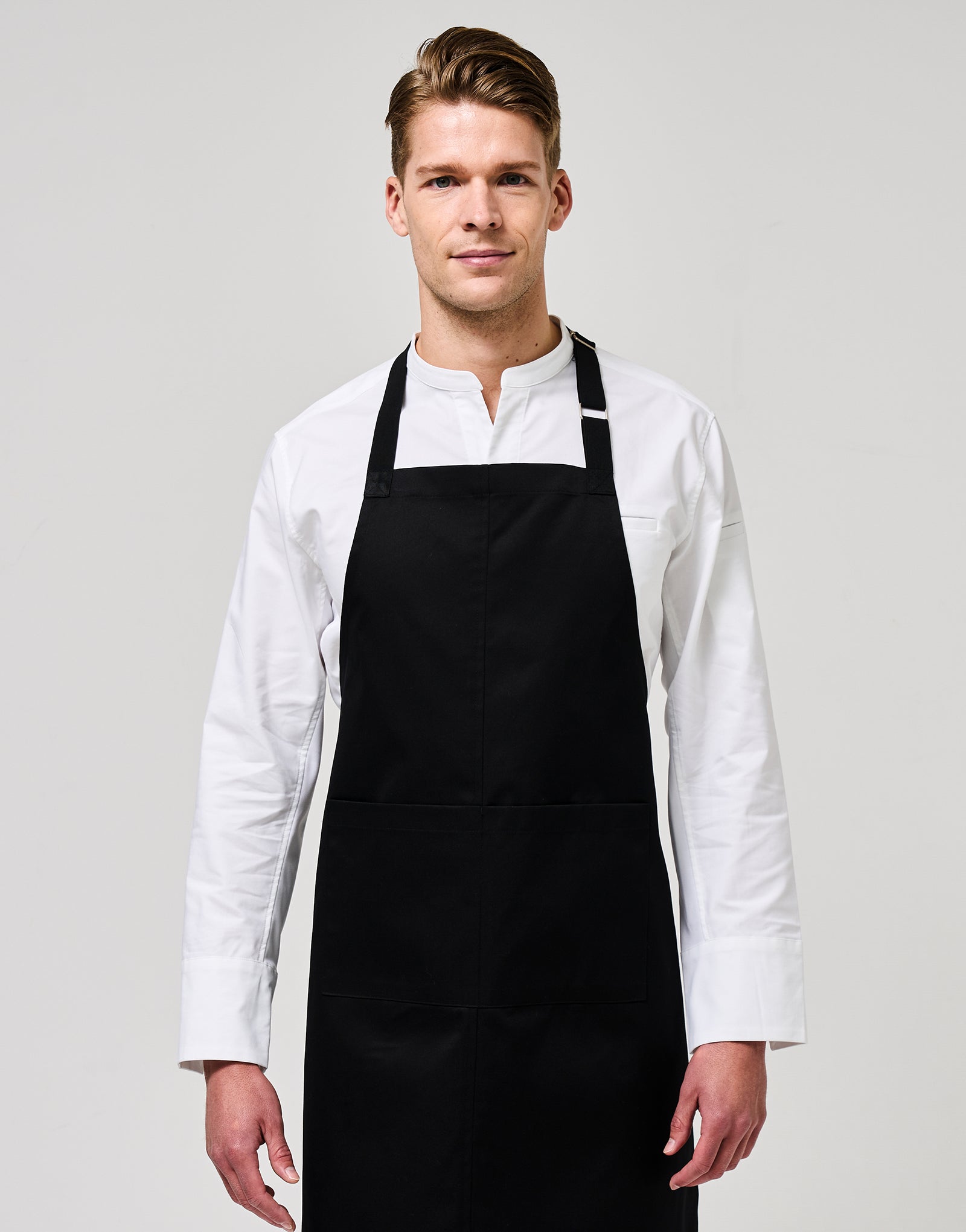 Band relaxed neck strap apron #AA2043 Black