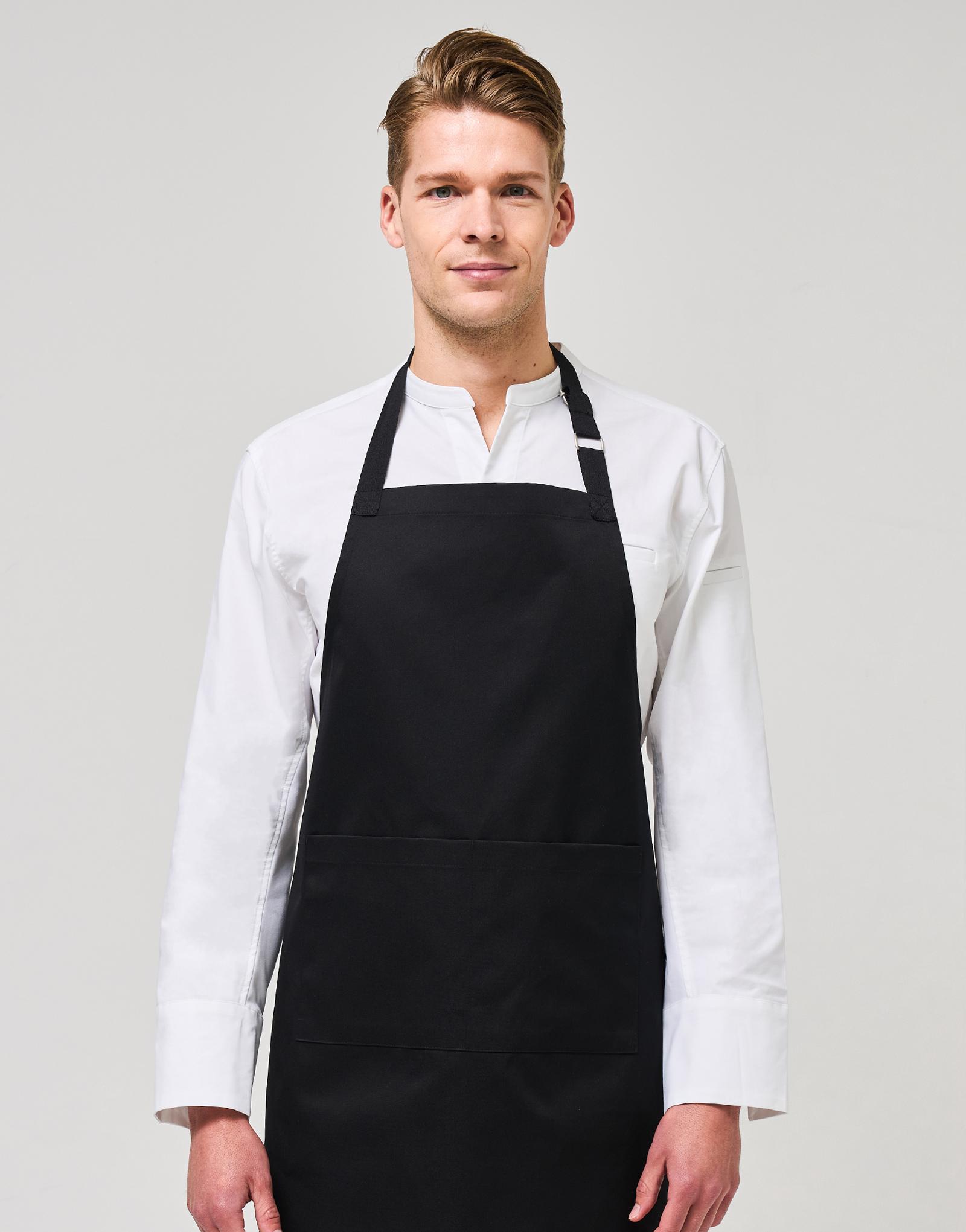 Comfortable neck bib apron 33 AA2042 Black