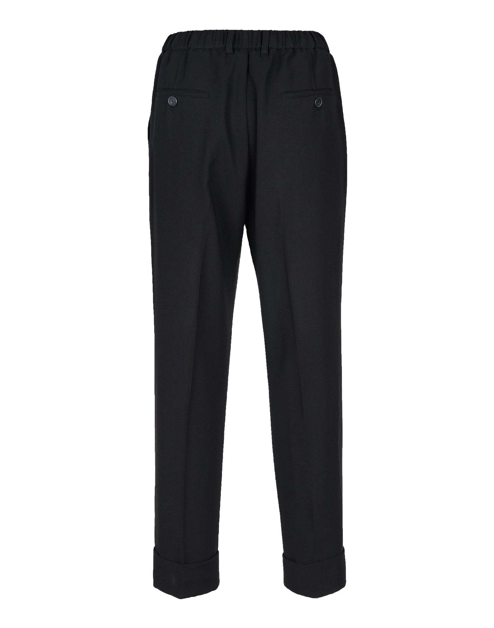 pleated carrot fit Banding chef Pants #AP1894