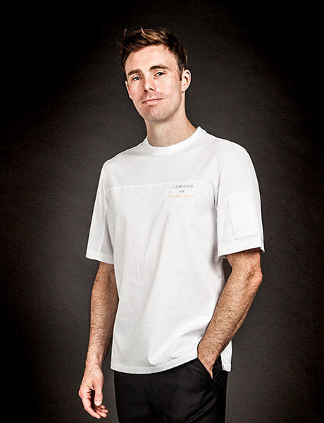 (AT1691) wind classic chef shirt white