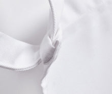 (AA1414) basic chest apron - white