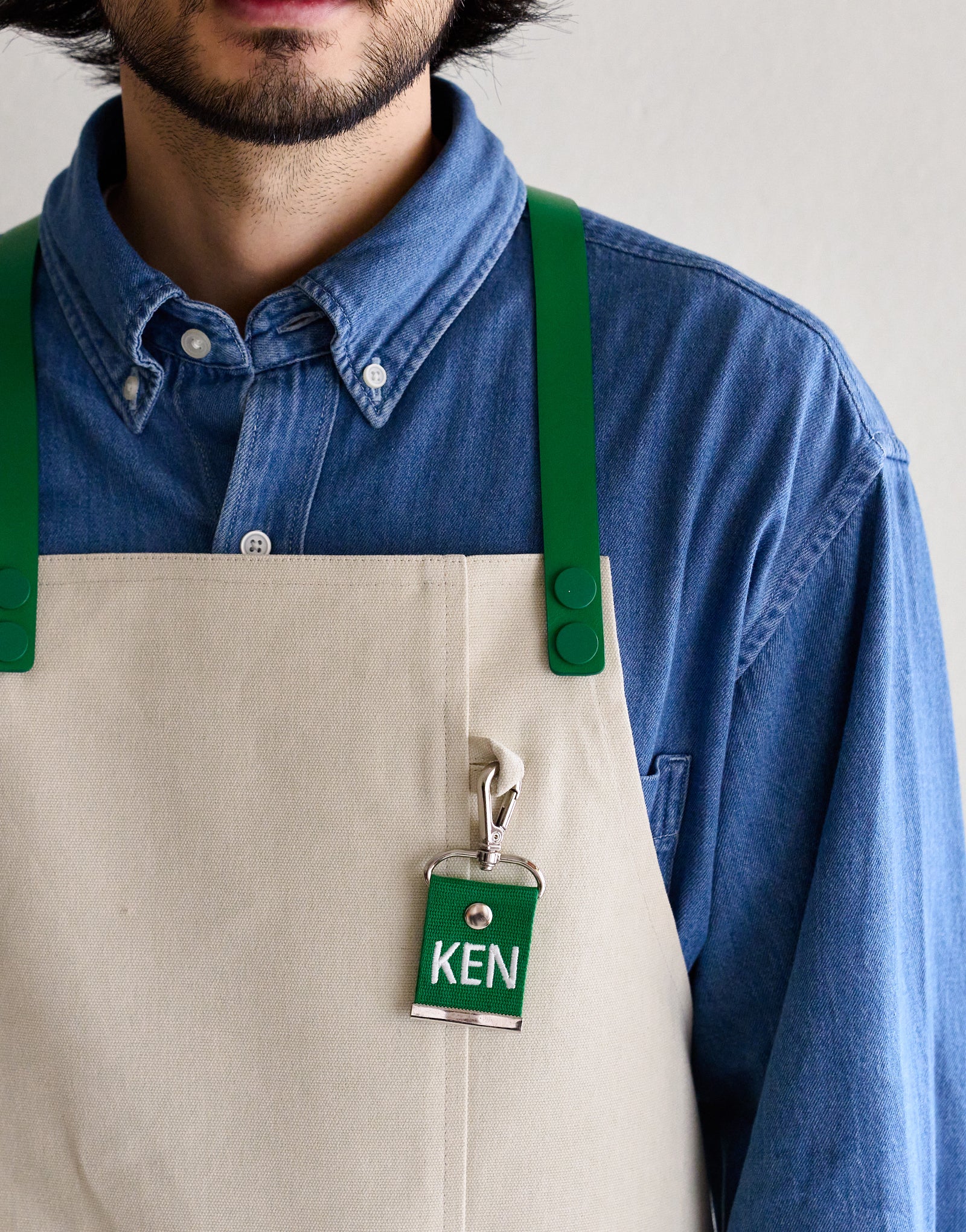 Oxford color lego strap change apron #AA2007 Ivory