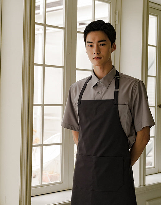 Colmar wrinkle-free neck strap apron #AA1962 Purple grey