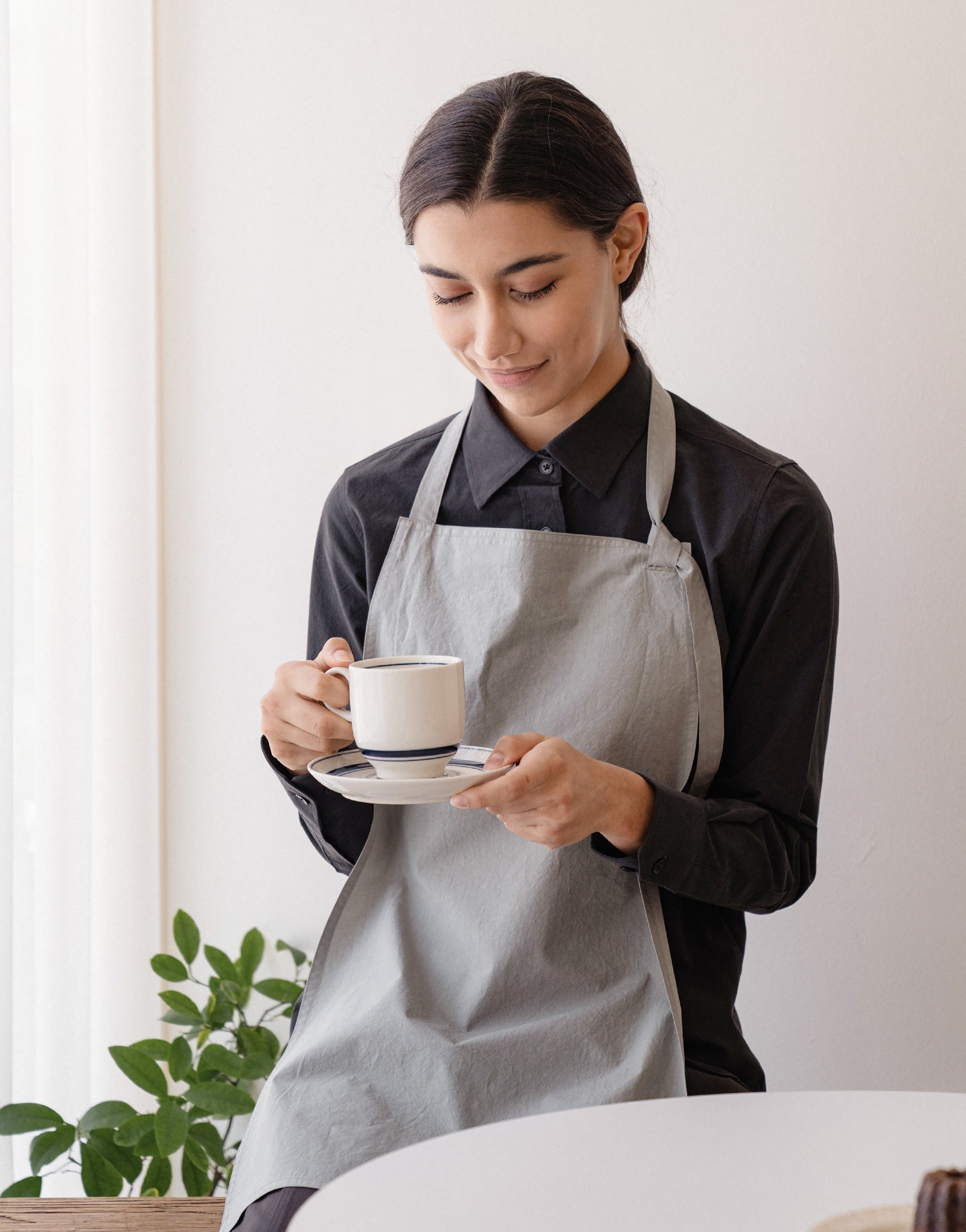 Page neck strap guest apron #AA2010 Sage garden