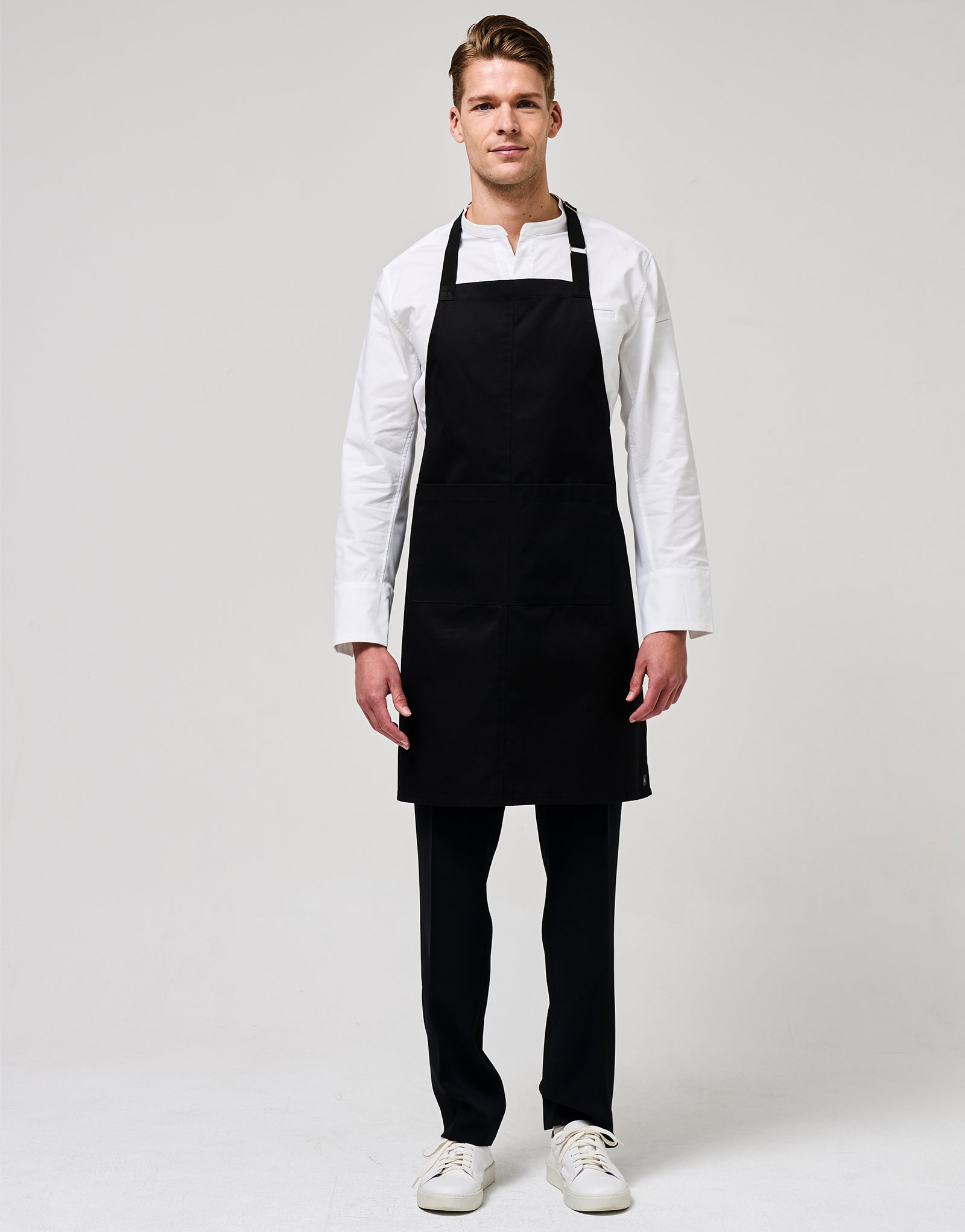 Band relaxed neck strap apron #AA2043 Black