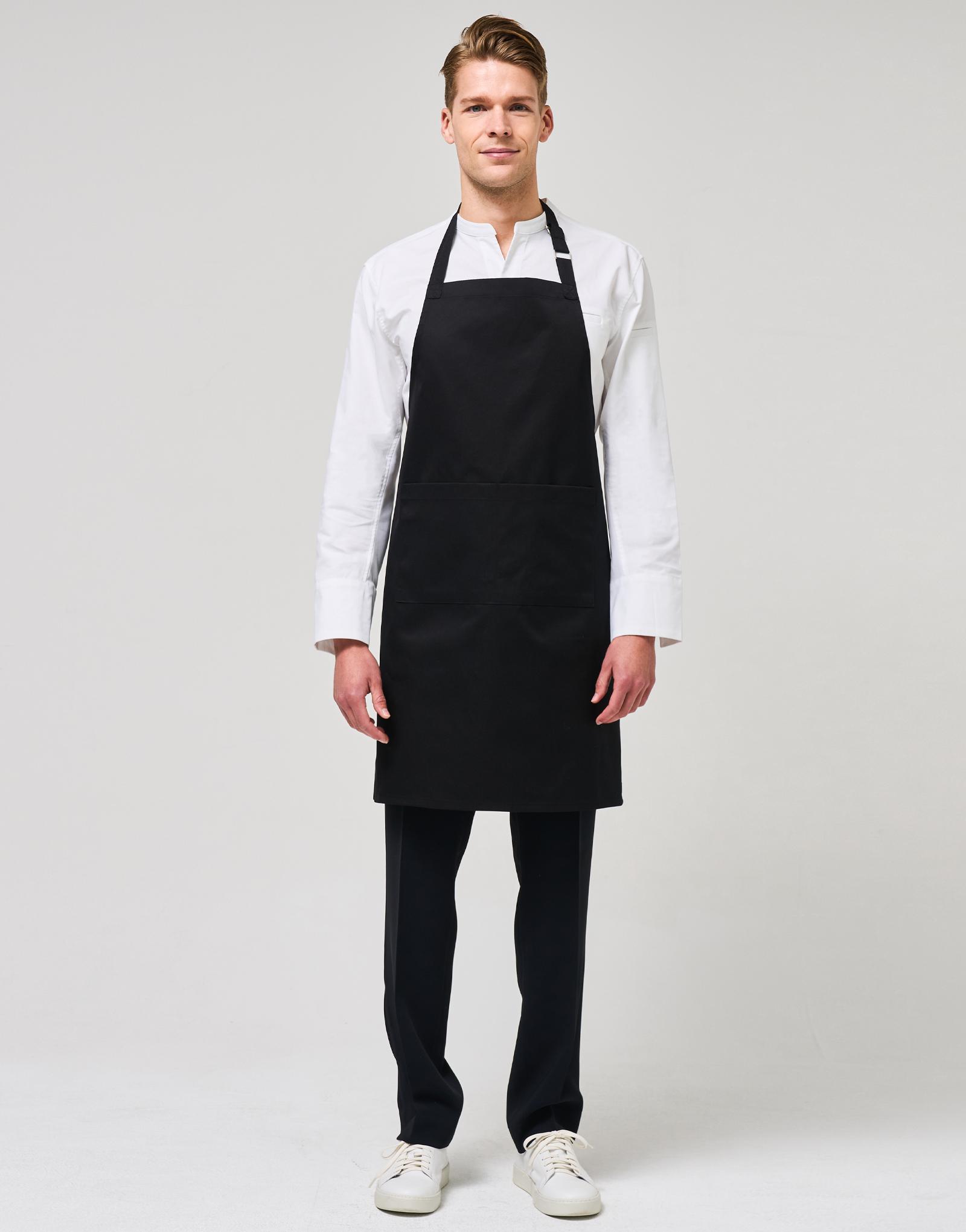 Comfortable neck bib apron 33 AA2042 Black