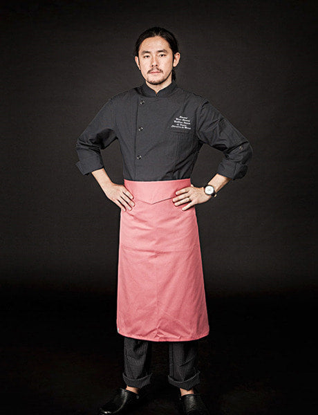 pencil striped chef pants charcoal #AP1665