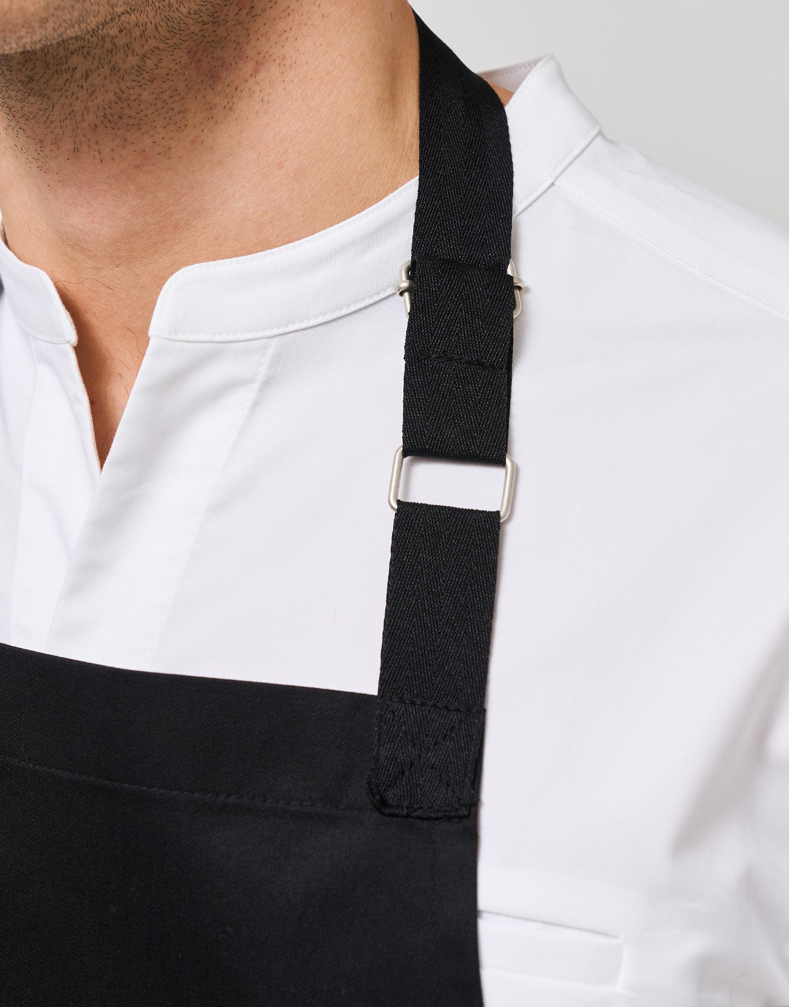 Comfortable neck bib apron 33 AA2042 Black