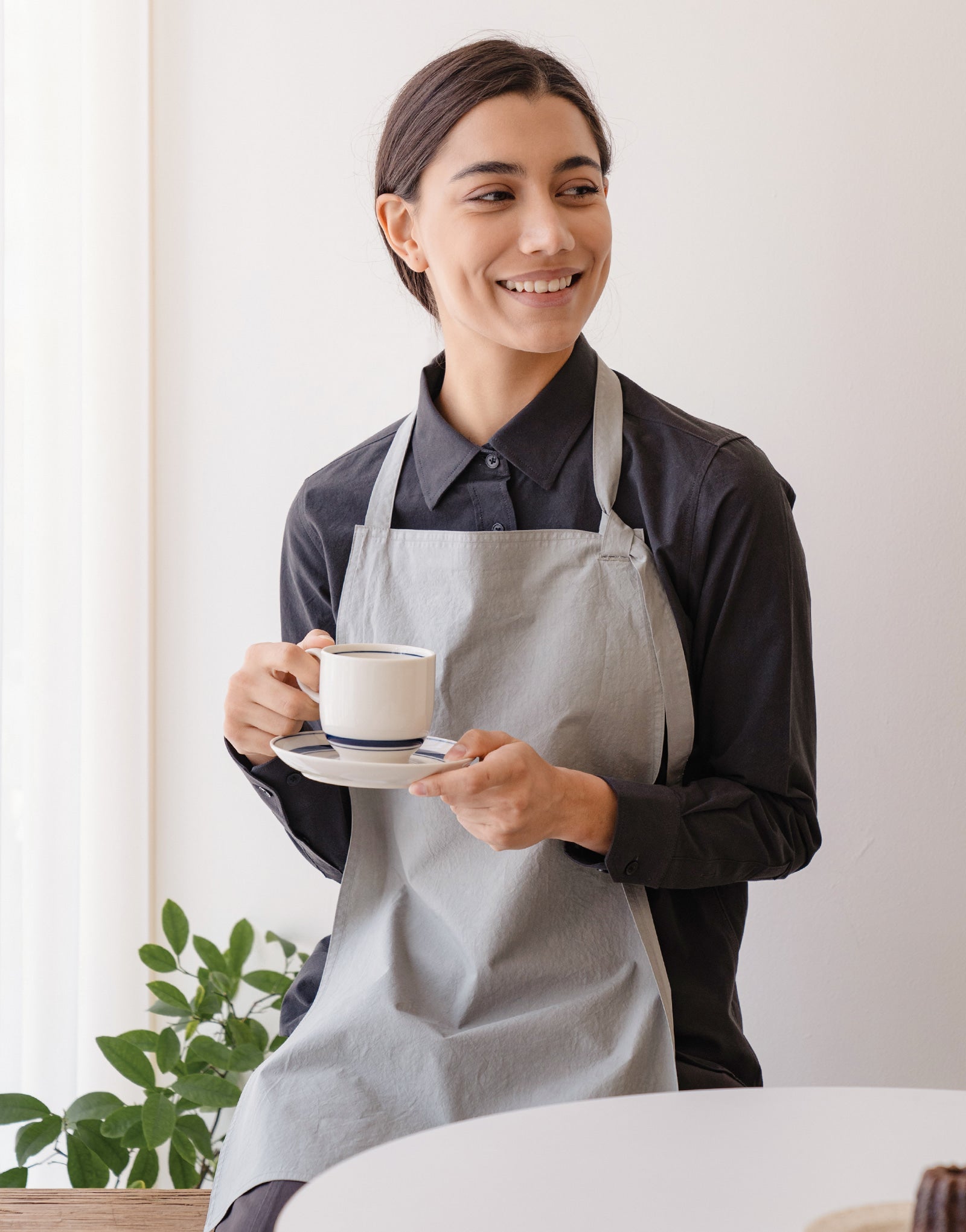 Page neck strap guest apron #AA2010 Sage garden