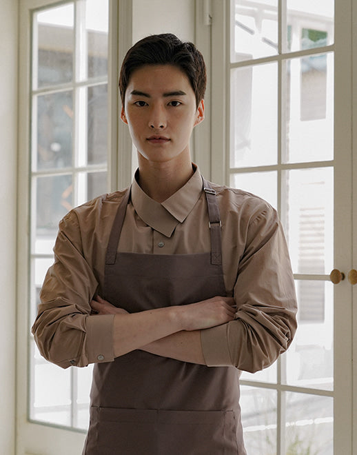 Colmar wrinkle-free neck strap apron #AA1962 Brown