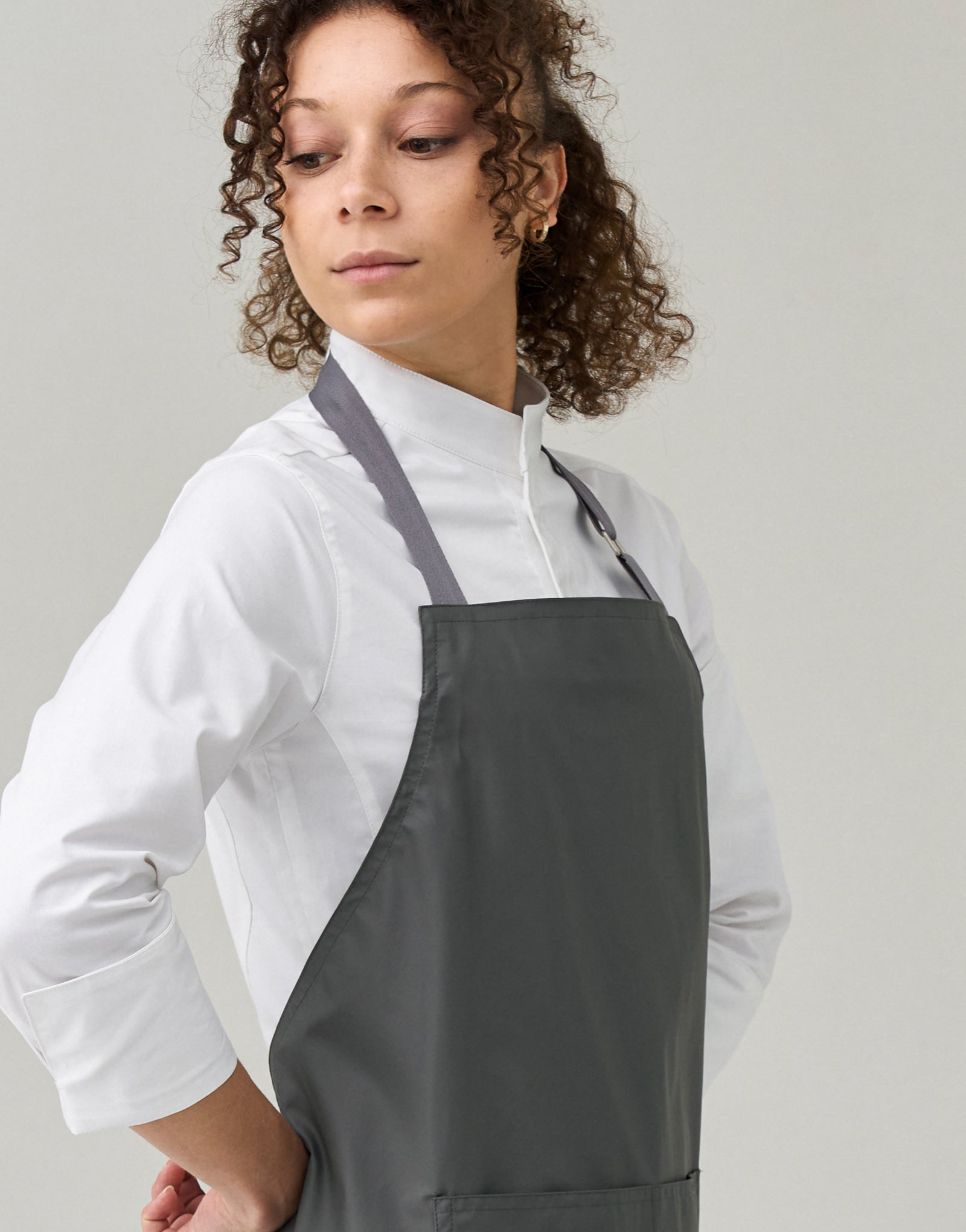 Oil & water proof lite apron #AA2040 Graphite