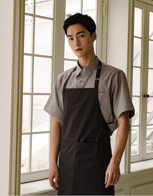 Colmar wrinkle-free neck strap apron #AA1962 Purple grey