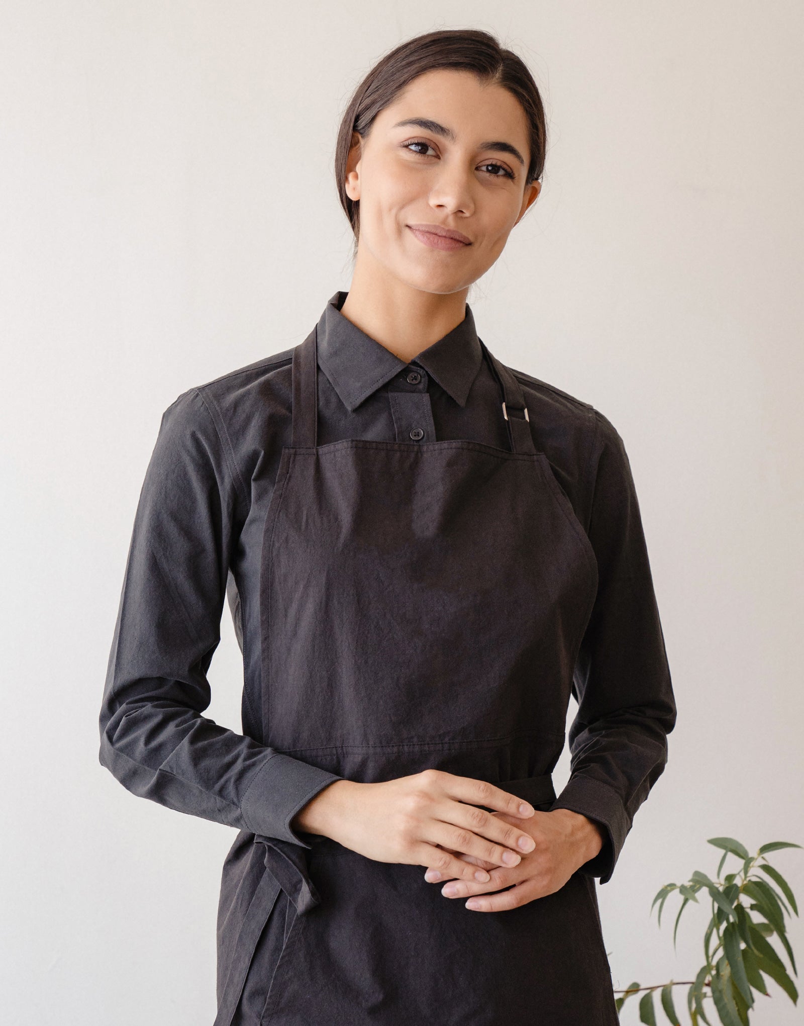 Page nsck strap chest apron #AA2011 Black