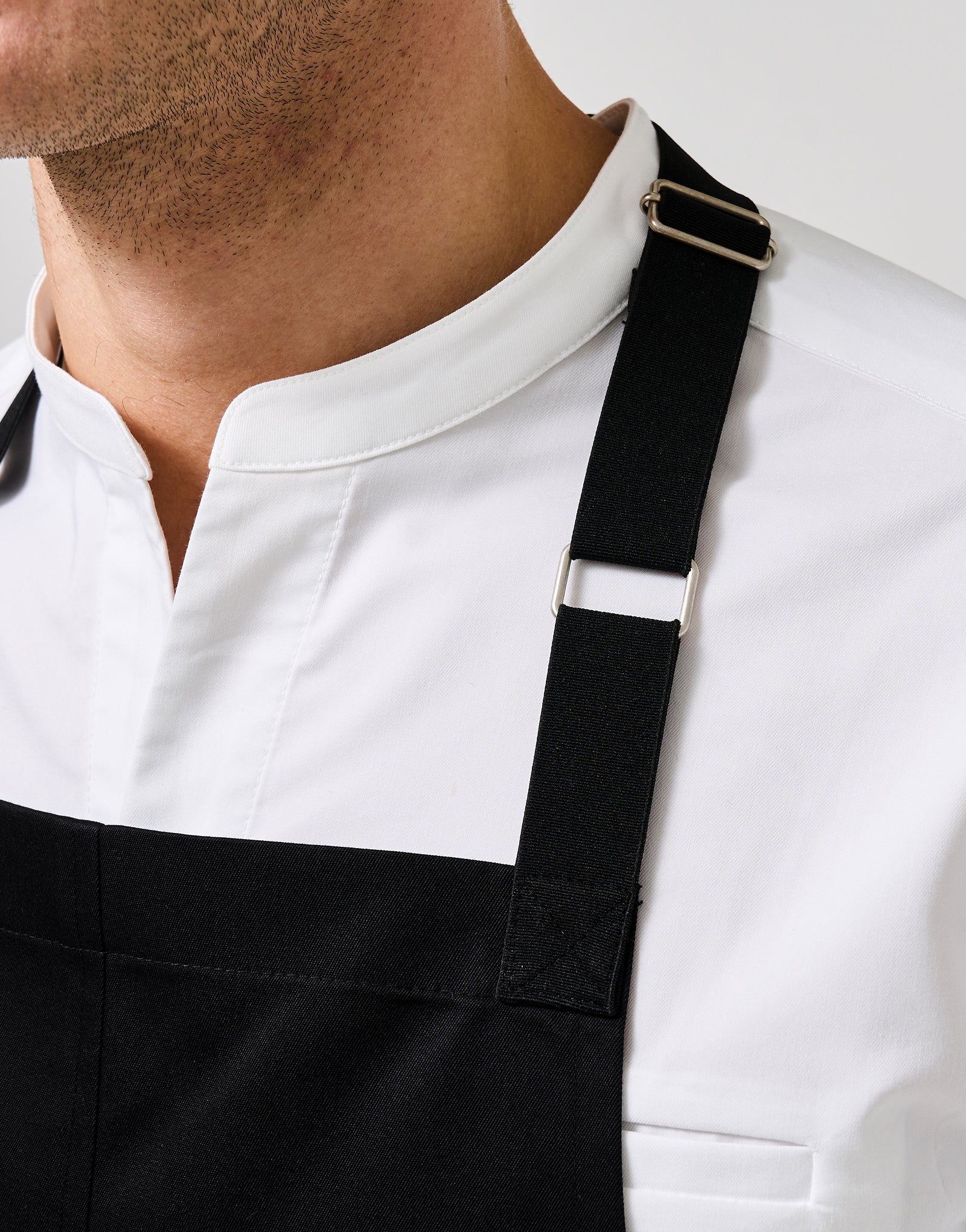 Band relaxed neck strap apron #AA2043 Black