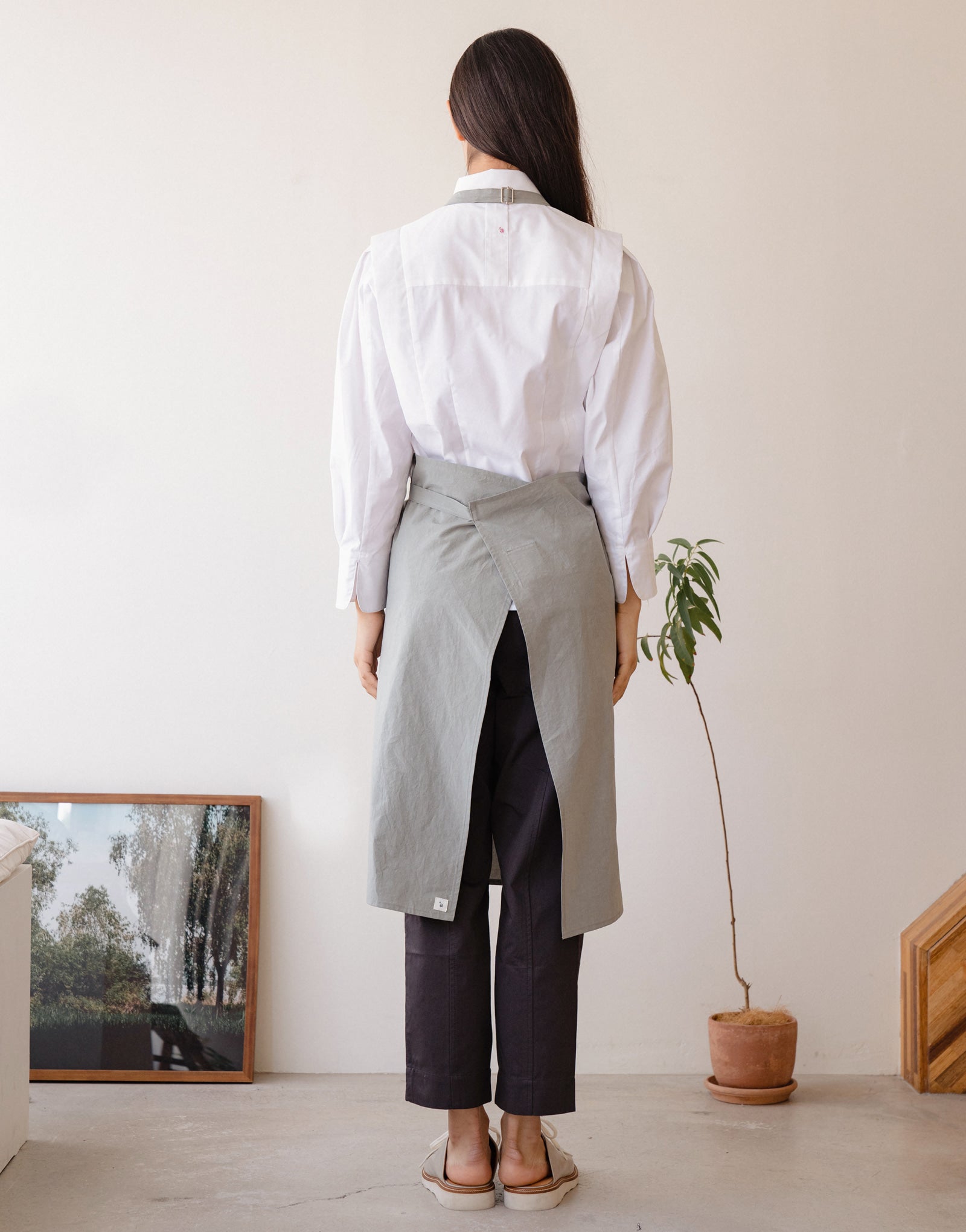 Page nsck strap chest apron #AA2011 Sage garden