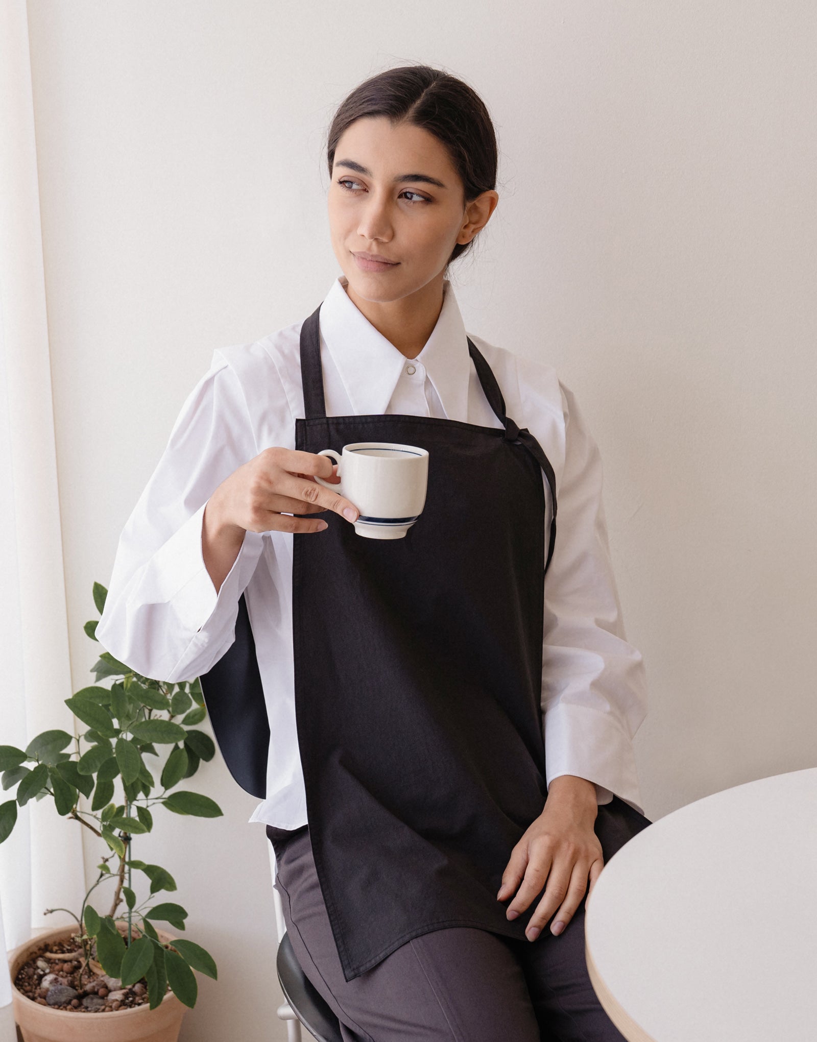 Page neck strap guest apron #AA2010 Black