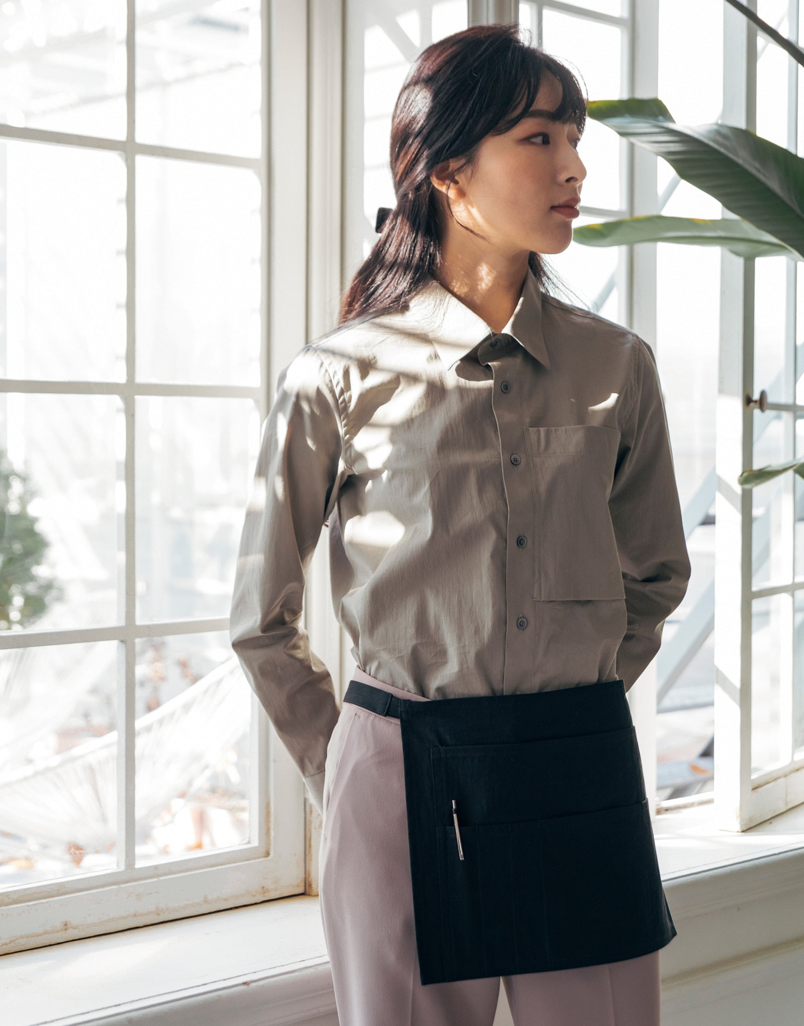 5 pocket washing pouch apron #AA1974 black