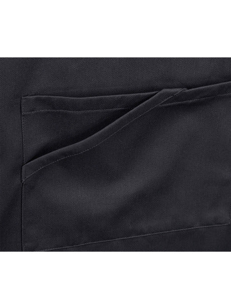 #AA1414 Basic chest Apron Gray