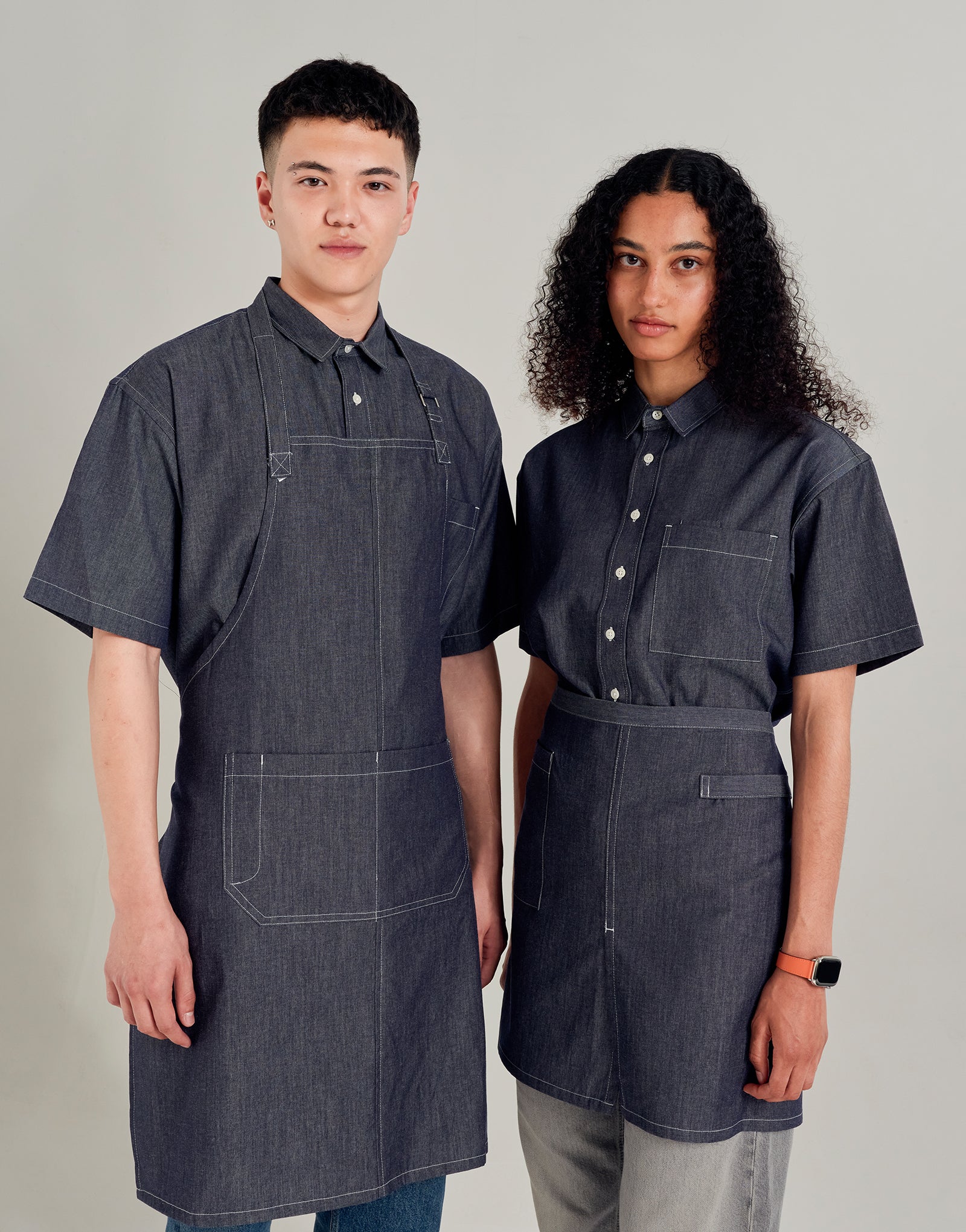 Comfort Light Half Apron #AA2070 Teal Graphite