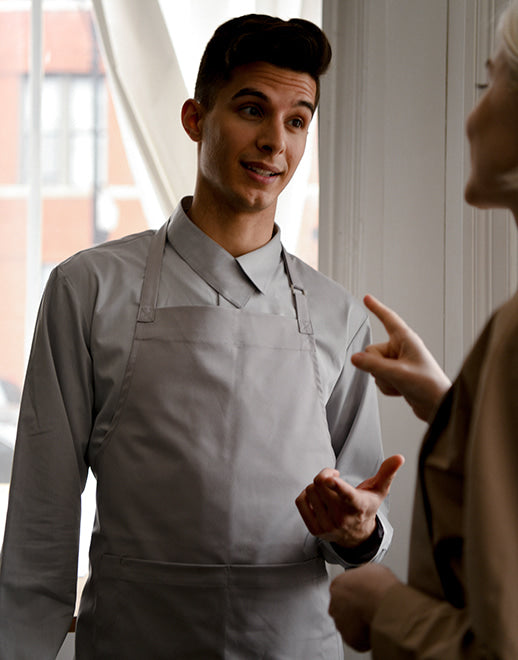 Colmar wrinkle-free neck strap apron #AA1962 Grey