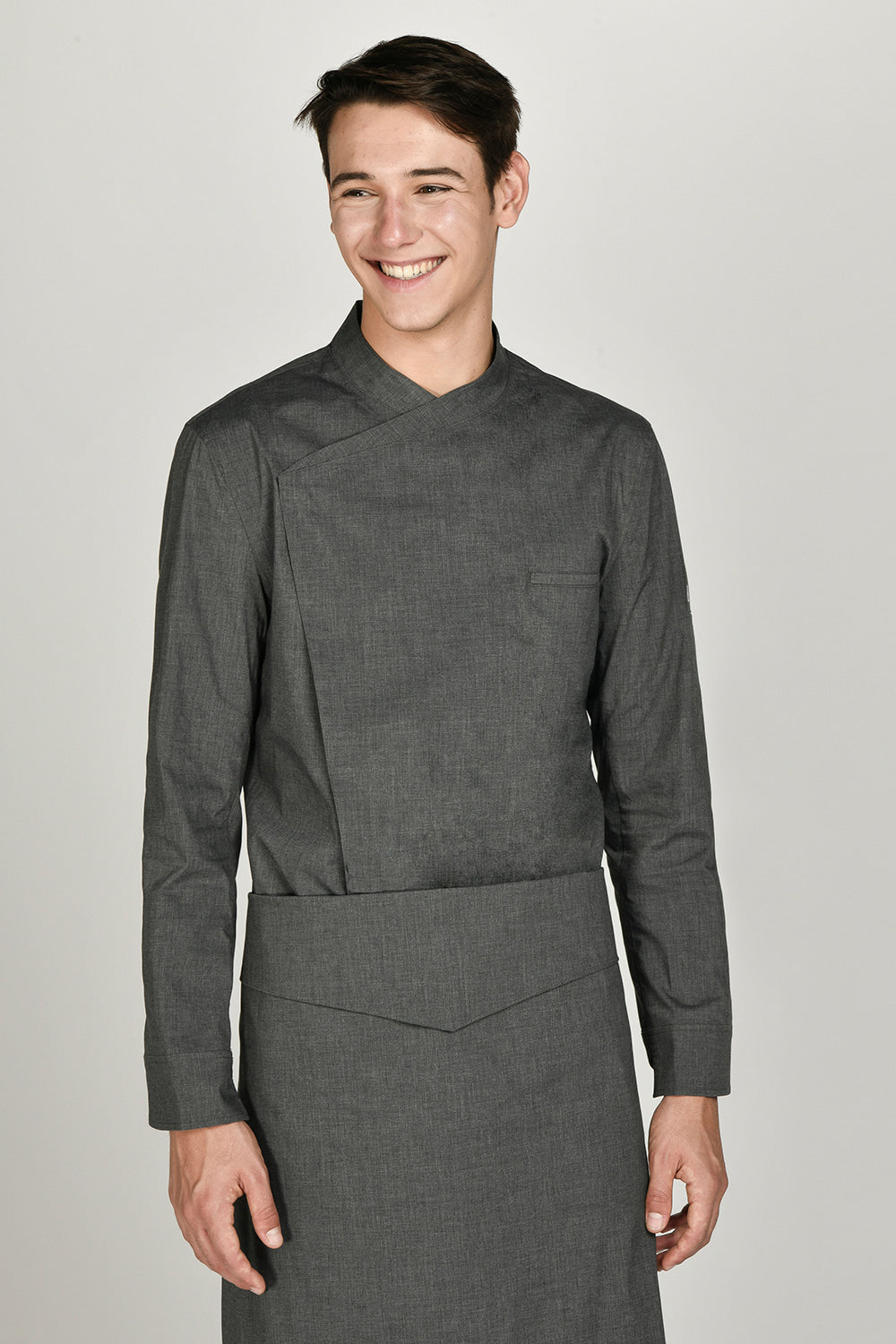 Coverd relaxed chef apron #AA1914 Dark grey