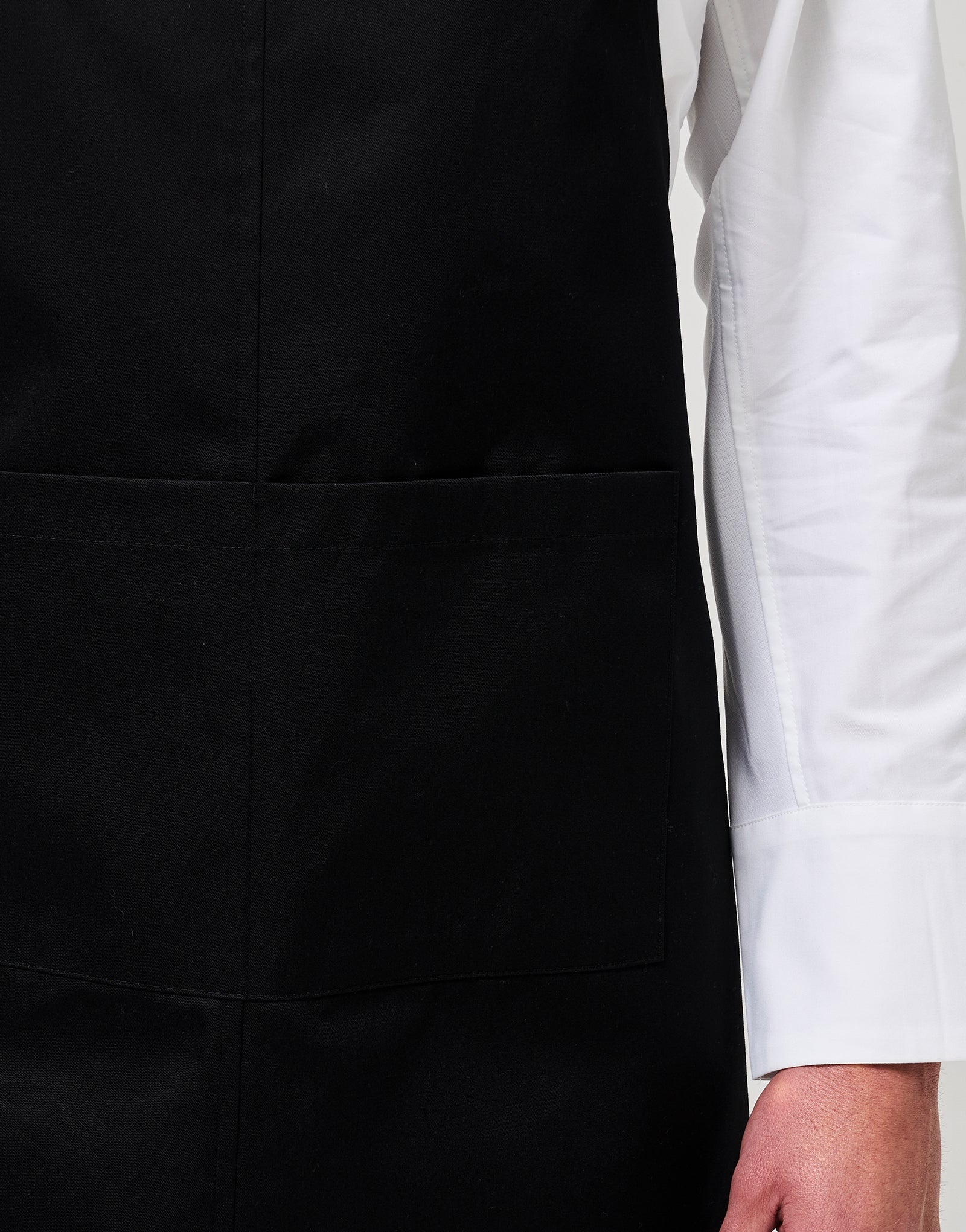 Band relaxed neck strap apron #AA2043 Black