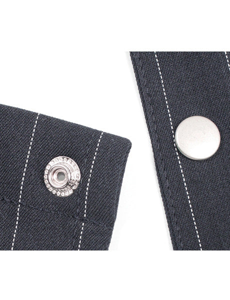 Modern pin striped apron #AA1702 Grey