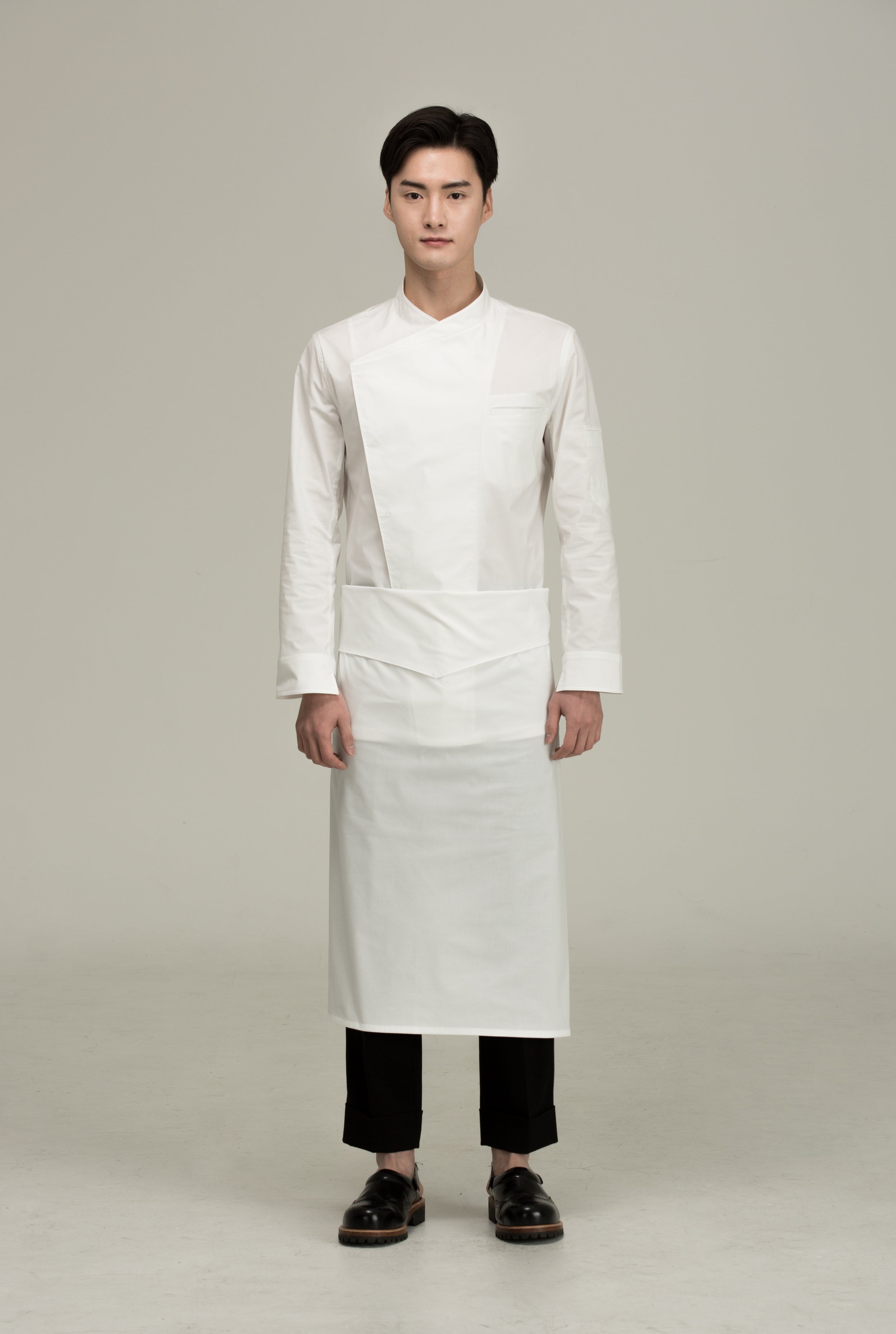 Coverd relaxed chef apron #AA1914 Off-White