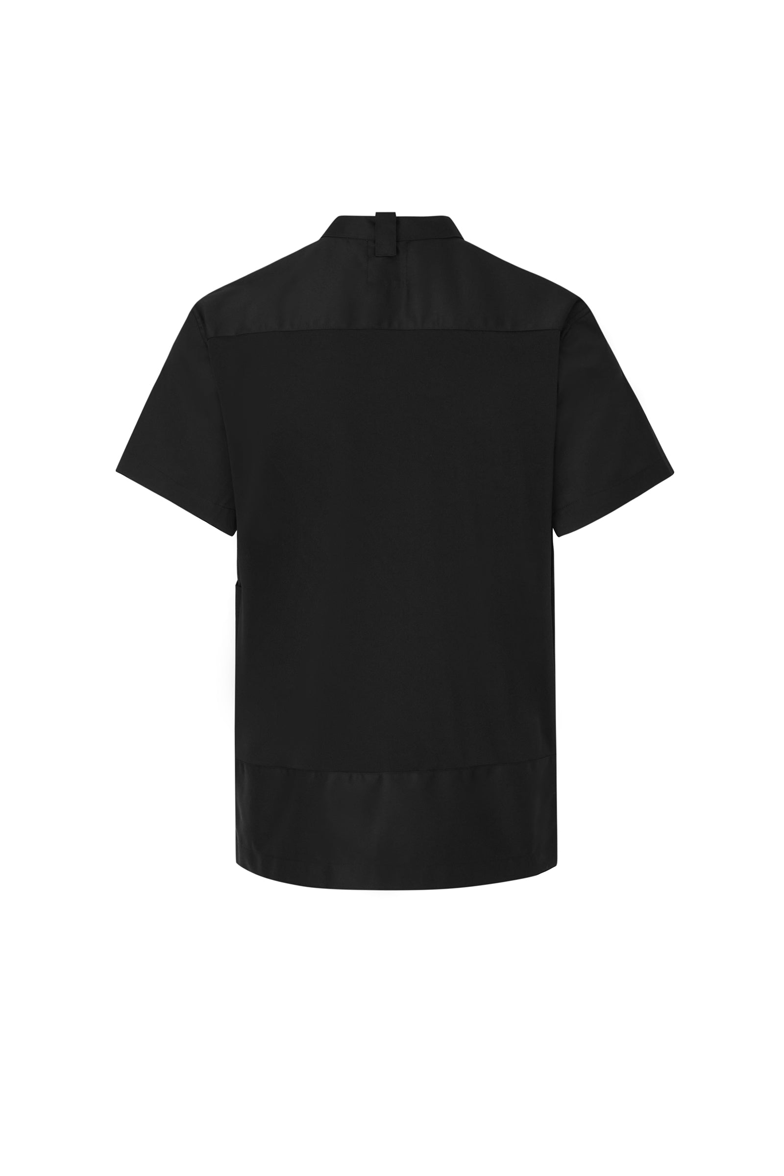 signature back side cooling short sleeve chef coat #AJ1979 Black