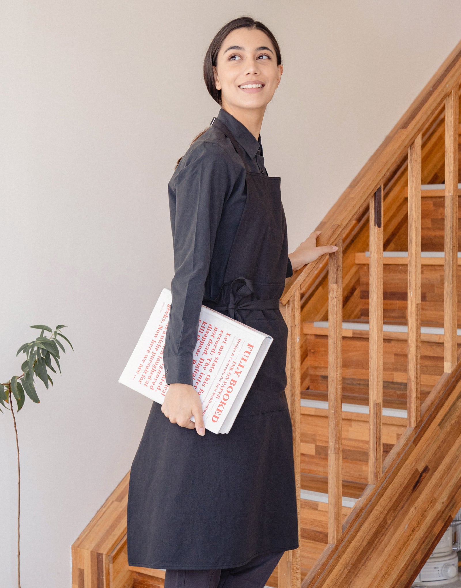 Page nsck strap chest apron #AA2011 Black